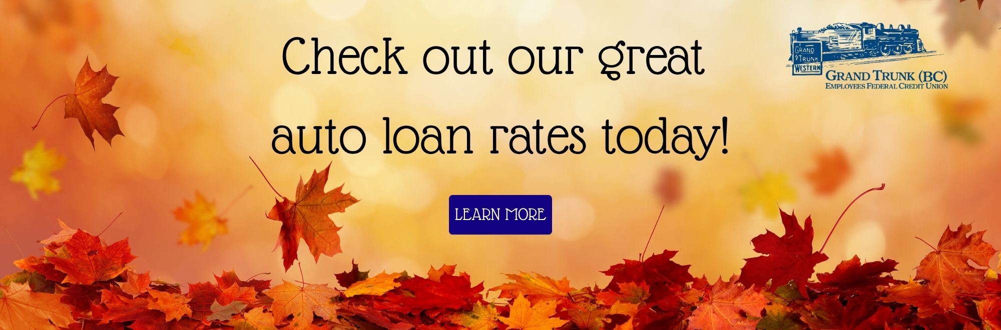 Check out our great auto loan rates today! learn more on the loan rates page.
