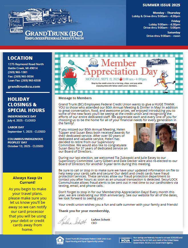 July 2025 newsletter