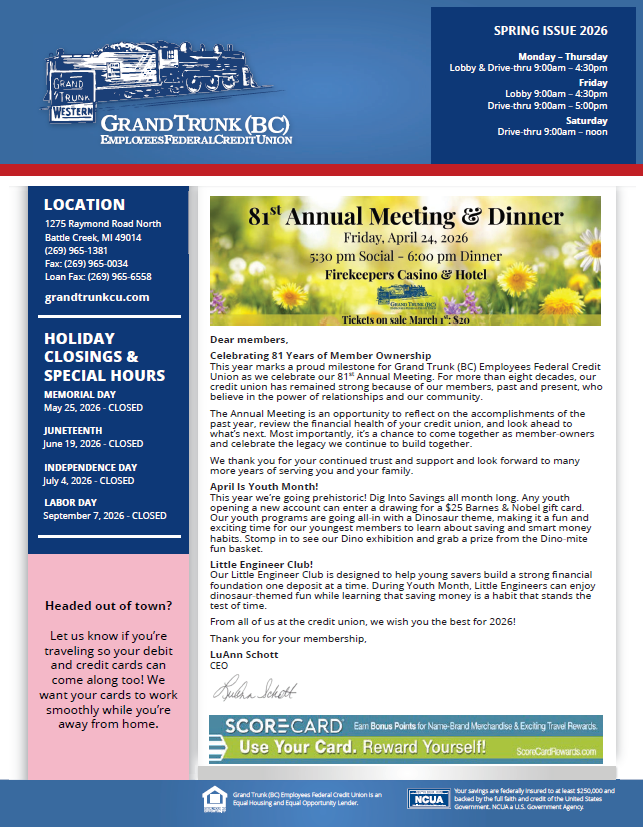 April 2026 Newsletter