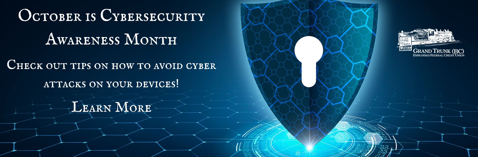 October is Cybersecurity Awareness Month! Check out tips to avoid cyber attacks!